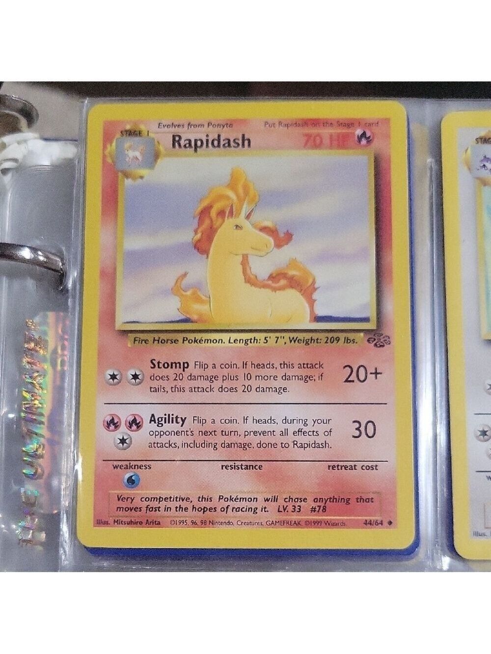 Pokemon Rapidash Card